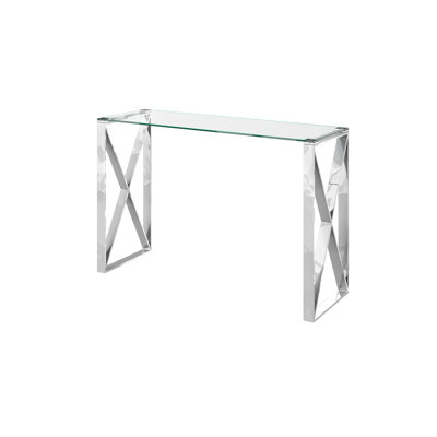 Cochrane 120 cm W Glass Top Console Table