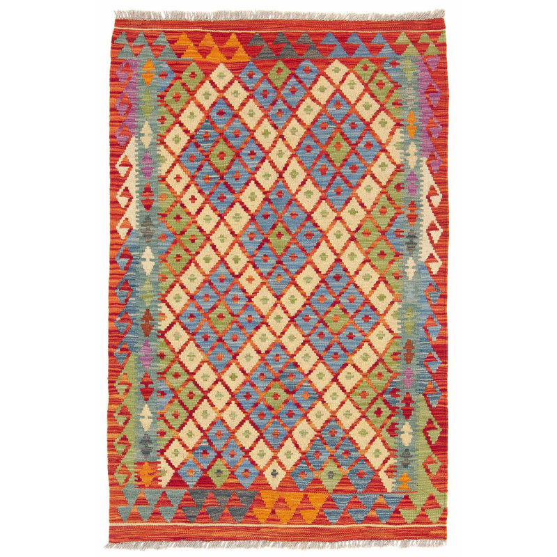 Geometric Hand Woven 96cm X 149cm Area Rug