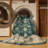 Machine Washable Overdyed Green Area Rug-1073588074