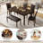 6 Dark Walnut Dining Table With Bench And Chairs, Rustic Flair Walnut, Table, Bench,