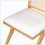 Ensemble de chaises d'appoint rembourrées Cane idéal pour la salle à manger et la cuisine-54783705