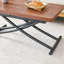 Ensemble de table et de chaises. Plateforme de levage multifonctionnelle minimaliste moderne, bureau en panneau de fibres à densité moyenne, pieds en métal. Jumelé à 4 chaises.-846723310-846723307