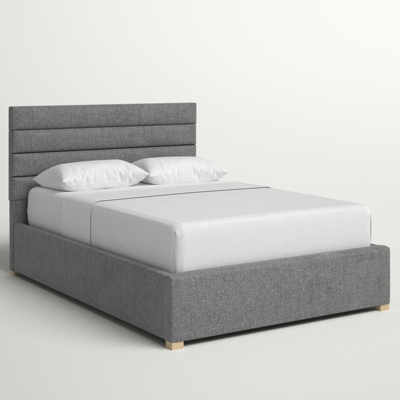 Arpad Upholstered Ottoman Storage Bed, Double (4'6), Charcoal