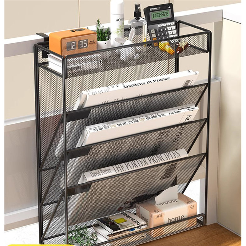 Support de rangement mural pour bureau, Noir
