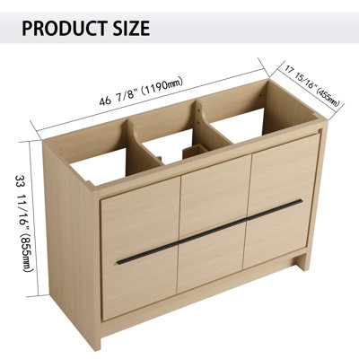 48'' Single Bathroom Vanity Base