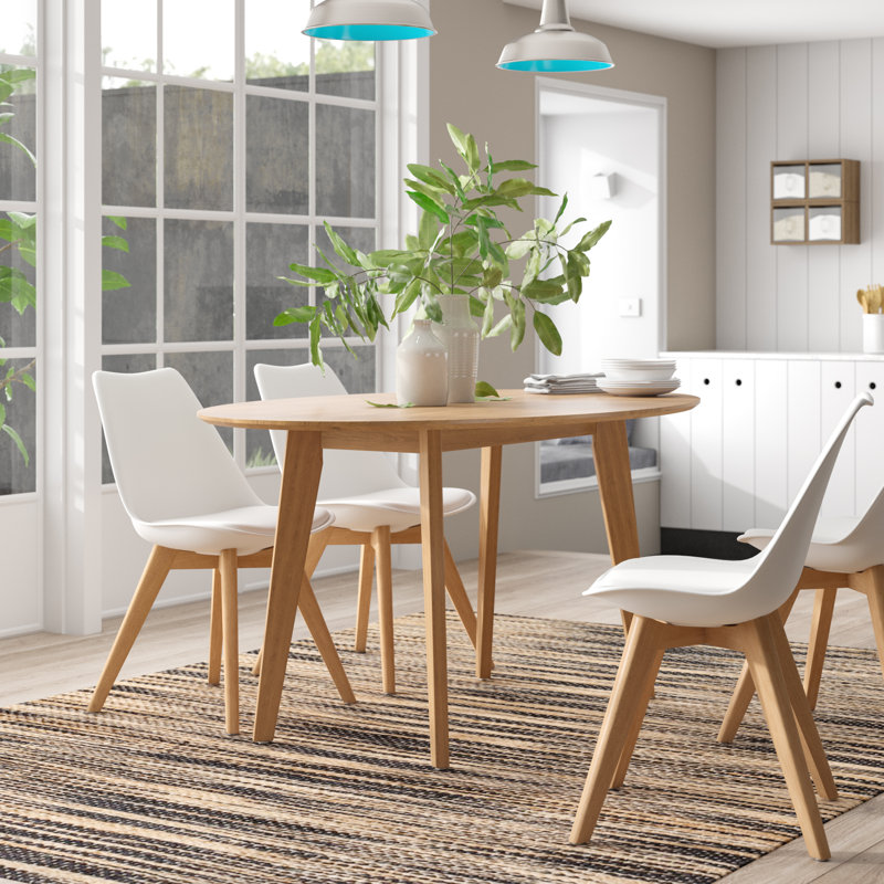 Klara Oval Dining Table with Wood Base