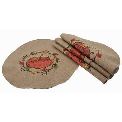 Jute Floral Round Placemat