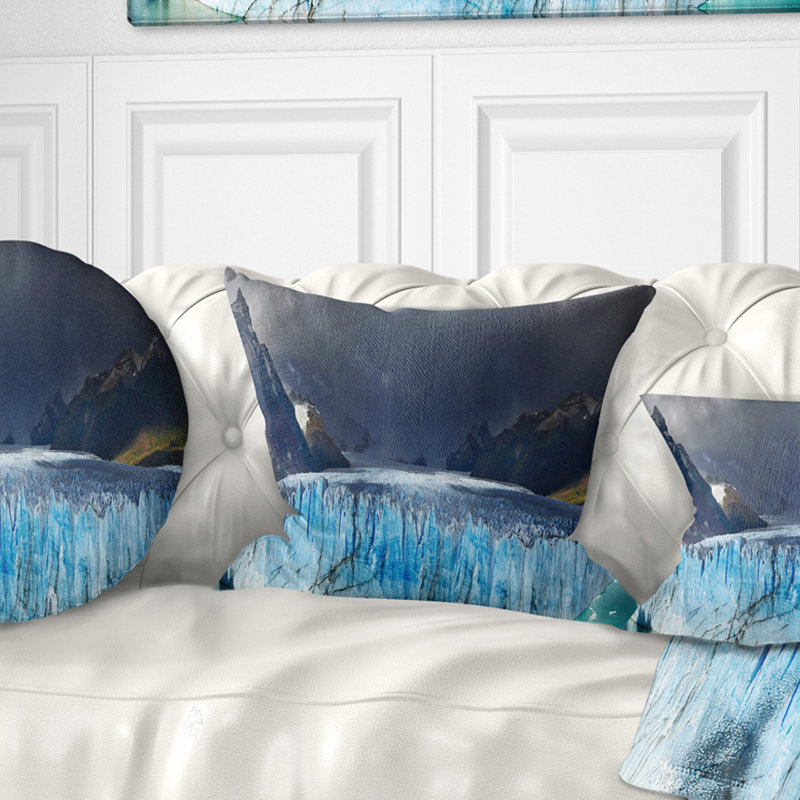 Coussin Perito Moreno Glacier - Landscape, 16 po x 1 po, Carré