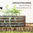 4.9' X 2' X 1' Galvanized Raised Garden Bed Kit, Metal Planter Box With Safety Edging, Dark Gray-822537587-822537591