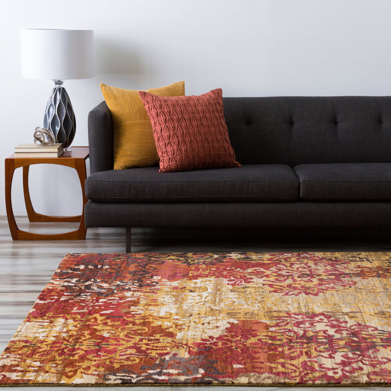 Urrutia Wool Floral Indoor Rug, Rectangle 2' x 3'
