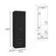 Armoire penderie H 76 po, 2 tiroirs, 1 tablette, noir Armoire-85796495