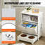 Armoire de rangement pour animaux avec 2 bols surélevés pour animaux