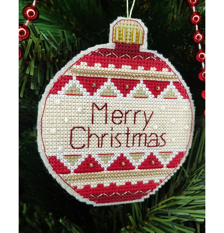 Jouet d'arbre de Noël. Toile en plastique, ensemble de point de croix T-08C