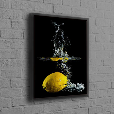 Modern Lemon Wall Hanging Art for Bedroom Decor and Kitchen Canvas Perfect as Housewarming or Bridesmaid Gift in Vibrant