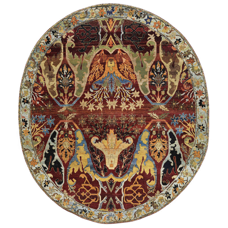 Silk Treasures One-of-a-Kind Oval 7'11" X 9'4" Area Rug