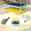Crist Freeport Park 190cm x 124cm Rectangle with Safety Enclosure Kid / Toddler Trampoline