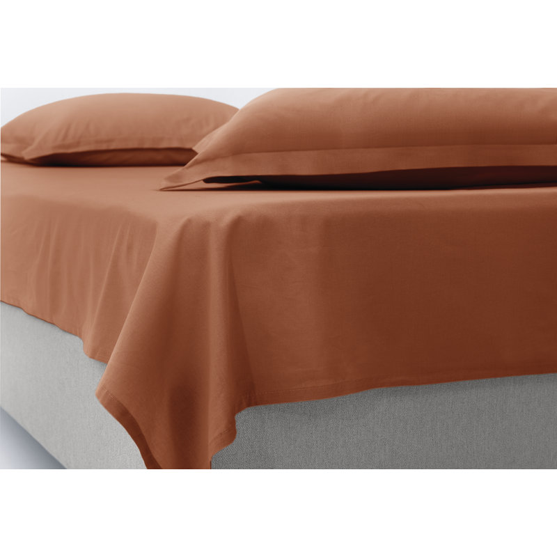 Penny Flat Sheet, Red, King Flat Sheet