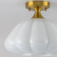 Plafonnier semi-encastré 12 po Mid-Century