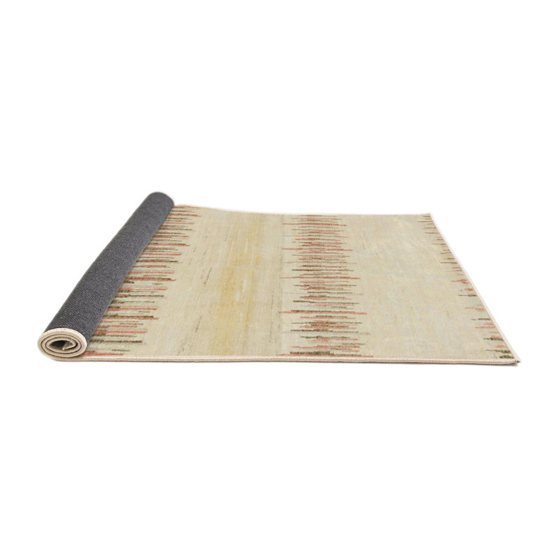 Tapis décoratif multicolore à motif abstrait, Rond 4 pi