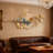 70 Inch Large Metal Wall Art Abstract Ginkgo Leaf Wall Decor, Oversized Mountain Ginkgo Biloba Wall Sculpture for Home Decor-2032750972