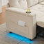3 Seater Fabric Sofa & Chaise-1759071687