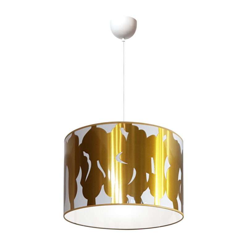 Roxana 1 - Light White Drum Pendant