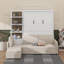 Grand lit escamotable avec canapé et tablettes-763043259