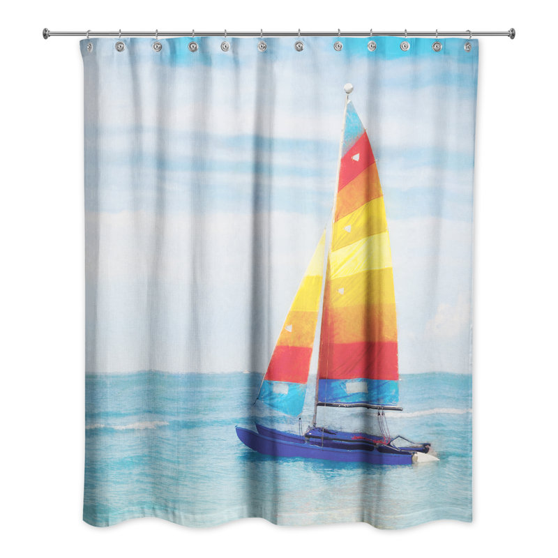 Rideau de douche couleur voilier