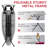 Extra Wide Full Size Ironing Board 57" L X18 W, Multifunctional Sturdy Ironing Board With Iron Rest, Foldable Adjustable Iron Board With Heat Resistant Cover, Enhanced Stability, Black Grey.