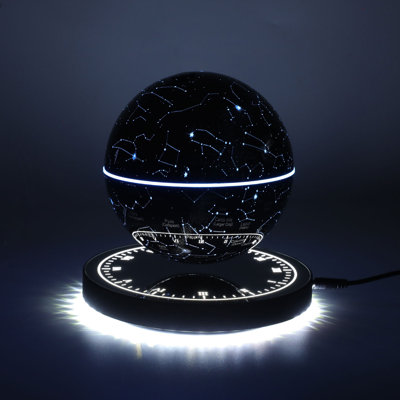 360° Auto-Rotating Freestanding Magnetic Levitating Globe With LED
