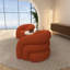 Fauteuil demi-tonneau pivotant rembourré Coyle-1840234588-1867919386