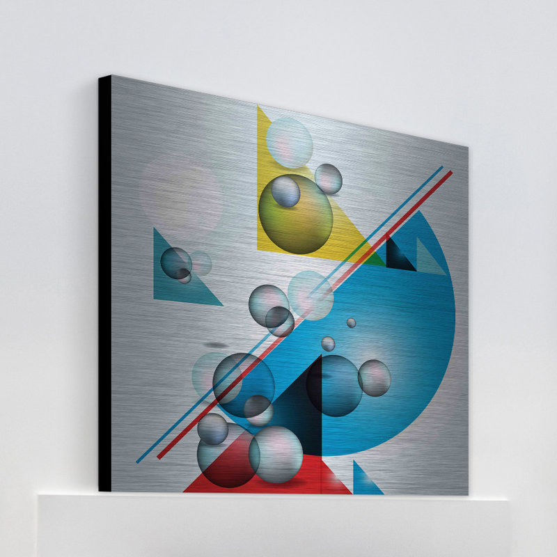 «Kinetic Design», reproduction sur métal, H 24 po x l 24 po x P 1,5 po