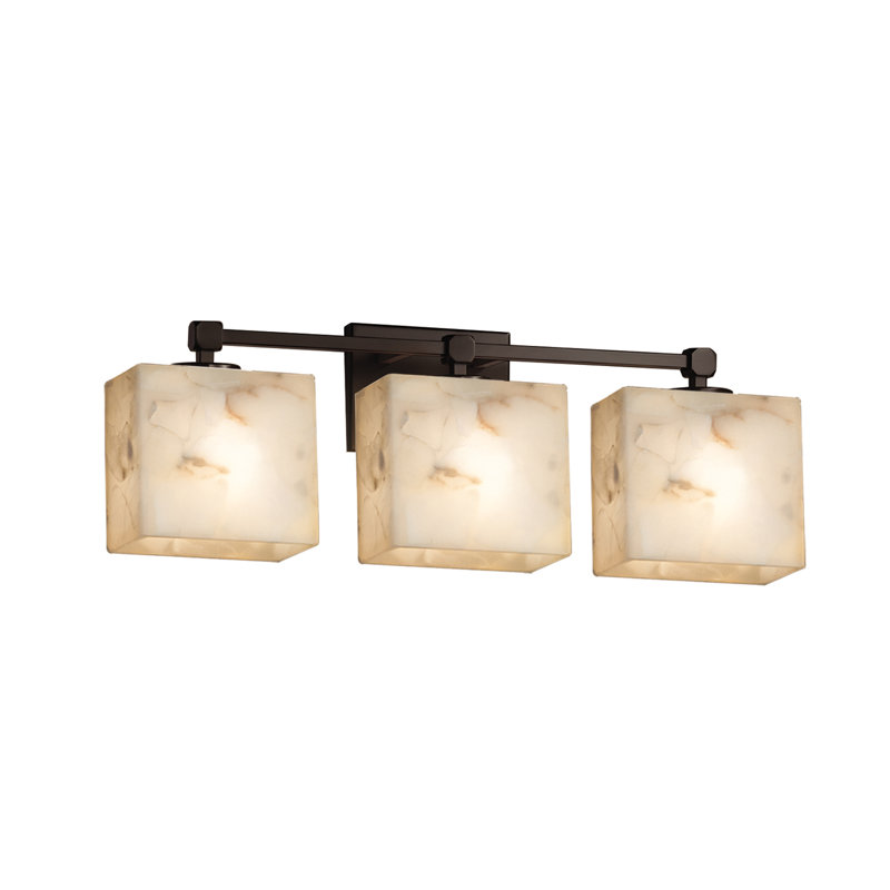 Meuble-lavaboe 3 lumières Asae, Bronze foncé