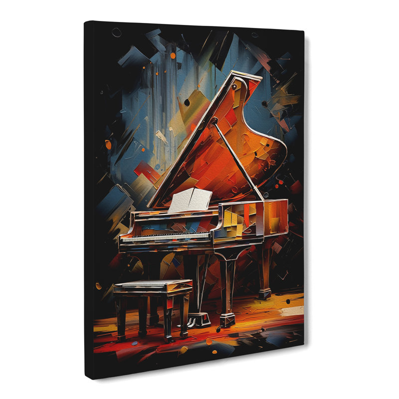 Piano Modern Art - No Frame Art Prints - Wrapped Canvas, 76cm H x 50cm W x 3cm D