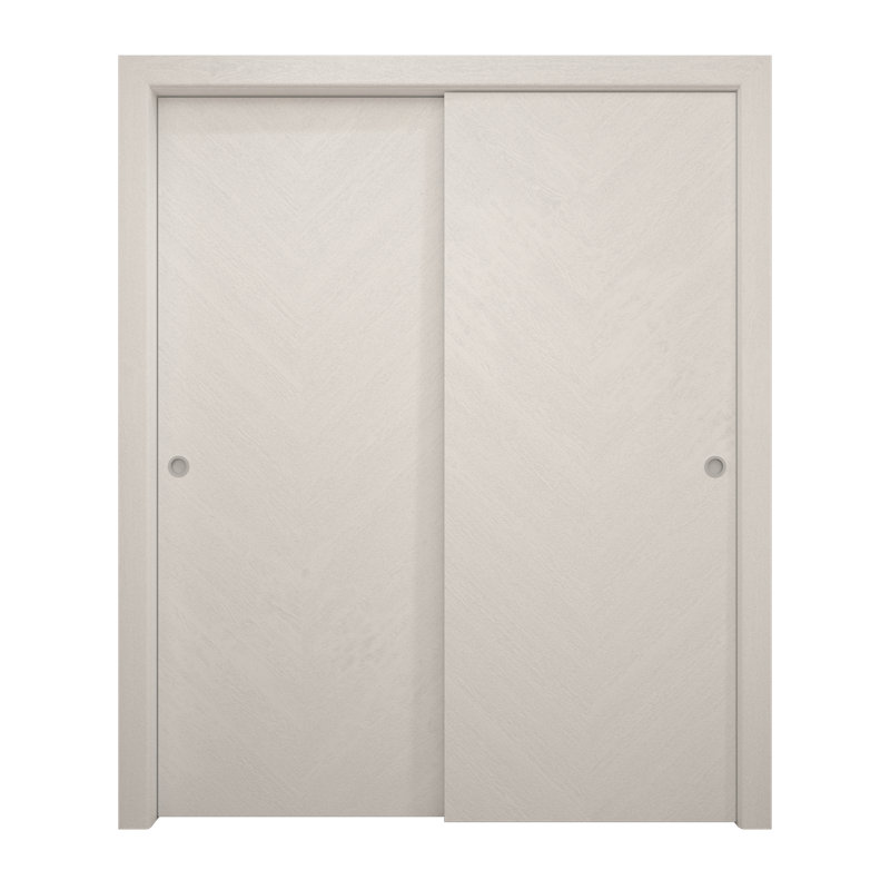 Portes coulissantes pour garde-robe coulissantes | Ego 5005 | Ensemble de quincaillerie Rails | Portes de garde-robe de chambre en bois massif