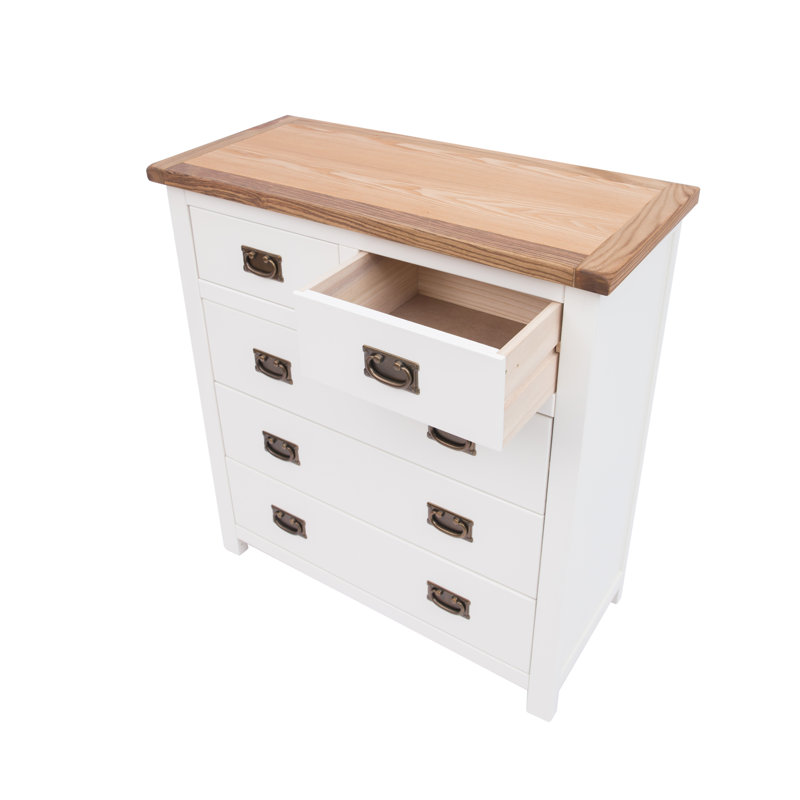 Vaughan 90cm W 5 - Drawer Chest of Drawers