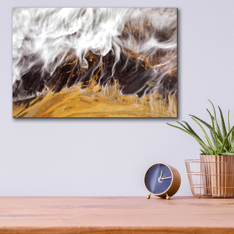 "Vague reculée" par Thomas Haney, H 12 po x l 16 po x P 0,13 po