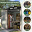 6x4ft Galvanised Steel Garden Shed with Lockable Doors, Heavy-Duty Outdoor Storage for Tools