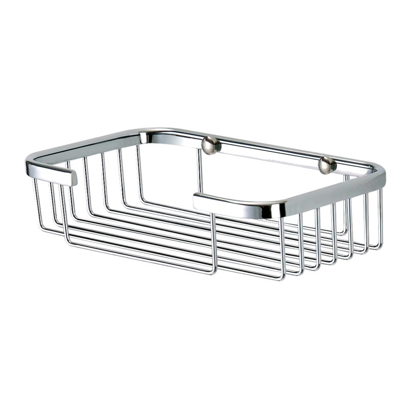 Panier de douche en acier inoxydable, Chrome poli
