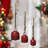 Set of 3 Fire Engine Bells in Red