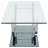 Rectangular U-Shaped Glass Top Coffee Table