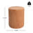 Evie Outdoor Patio Round MGO Side Table, Brown