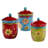 Tunisian Sunset 3 Piece Canister Set