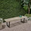 Banc d'extérieur en métal / bois massif