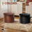 OEKO-TEX® STANDARD 100 Upholstered Footrest Pouf Full-Grain Genuine Leather Round Ottoman-1077194343