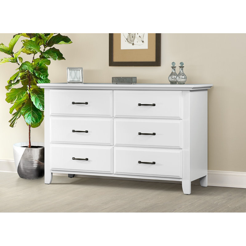 Willowbrook 6 Drawer Dresser, White