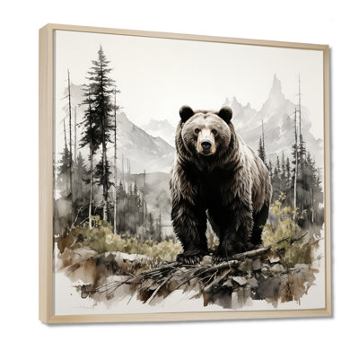 «Bear Wild Majesty II», reproduction d'art sur toile