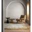 Abrienne Soft Shiny Border Gold Rug-660584262