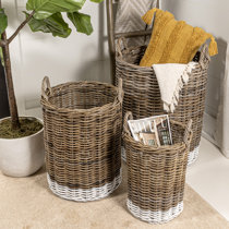 Wayfair  Lid Included Tall (over 24 tall) Storage Baskets You'll