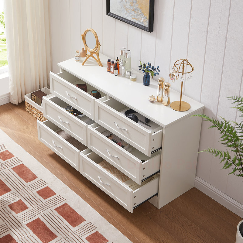 Commode de chambre polyvalente avec plusieurs tiroirs pour une organisation efficace, Blanc